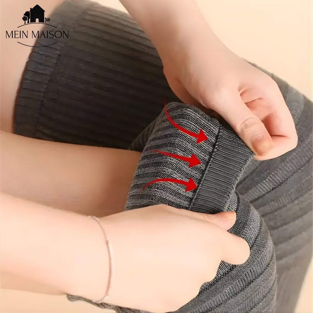 Bequeme, gestrickte Kniewärmer in Unisex-Größe, flexibel für Wärme & Schutz bei Sport & Kälte.