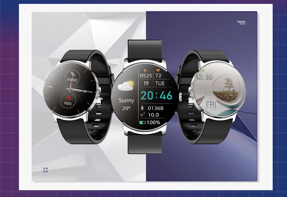 Unisex Gesundheitsuhr: umfassende Smartwatch für Vitalwerte, Herzfrequenz, Blutzucker & Schlafüberwachung.