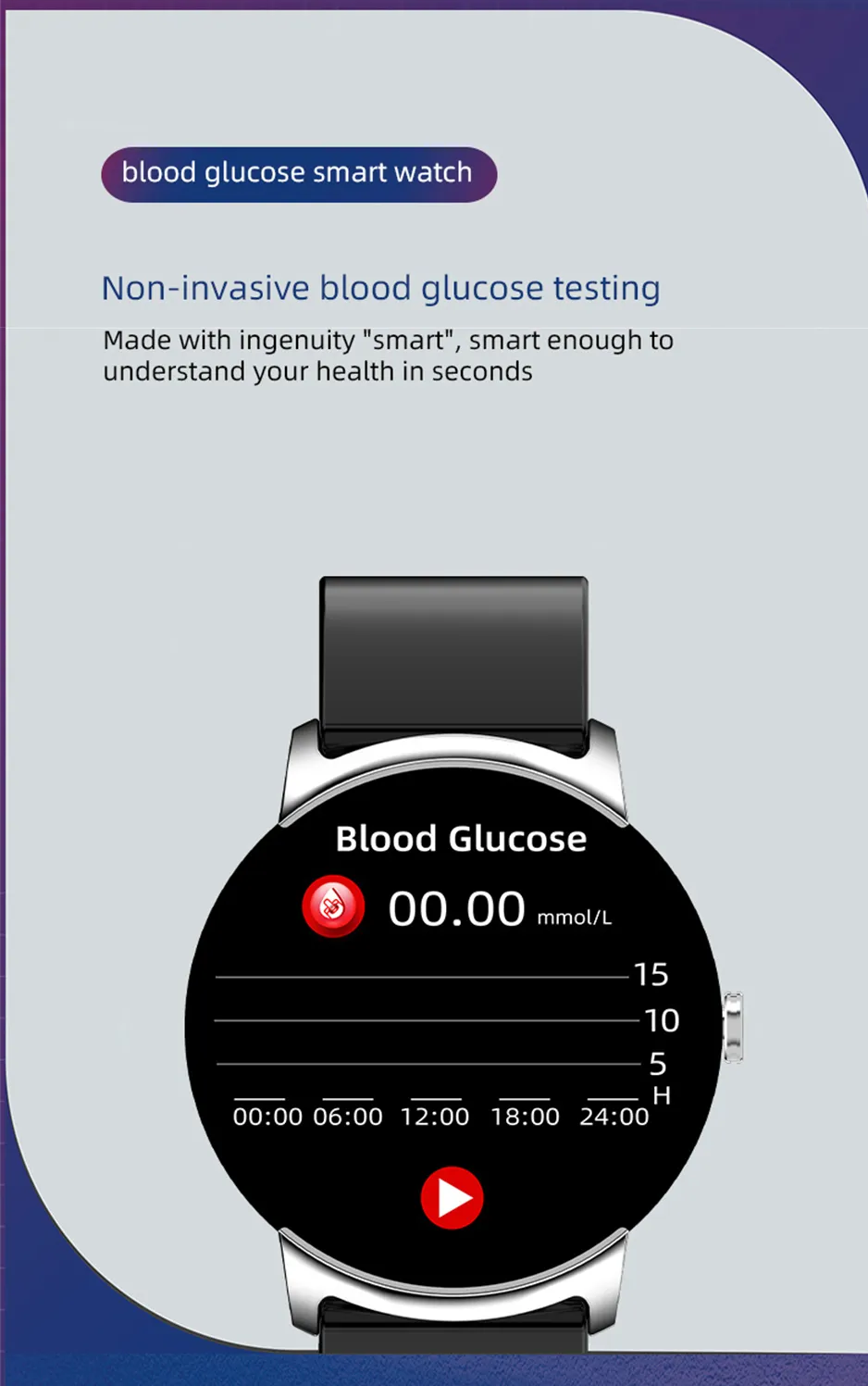 Fortschrittliches Gesundheits-Gadget: wasserdichte Smartwatch mit umfassender Vitalwert-Messung.