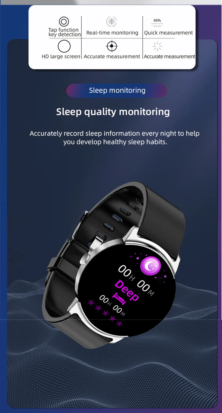 Wasserdichter Fitnesstracker: für alle, die ihre Gesundheit aktiv überwachen wollen.