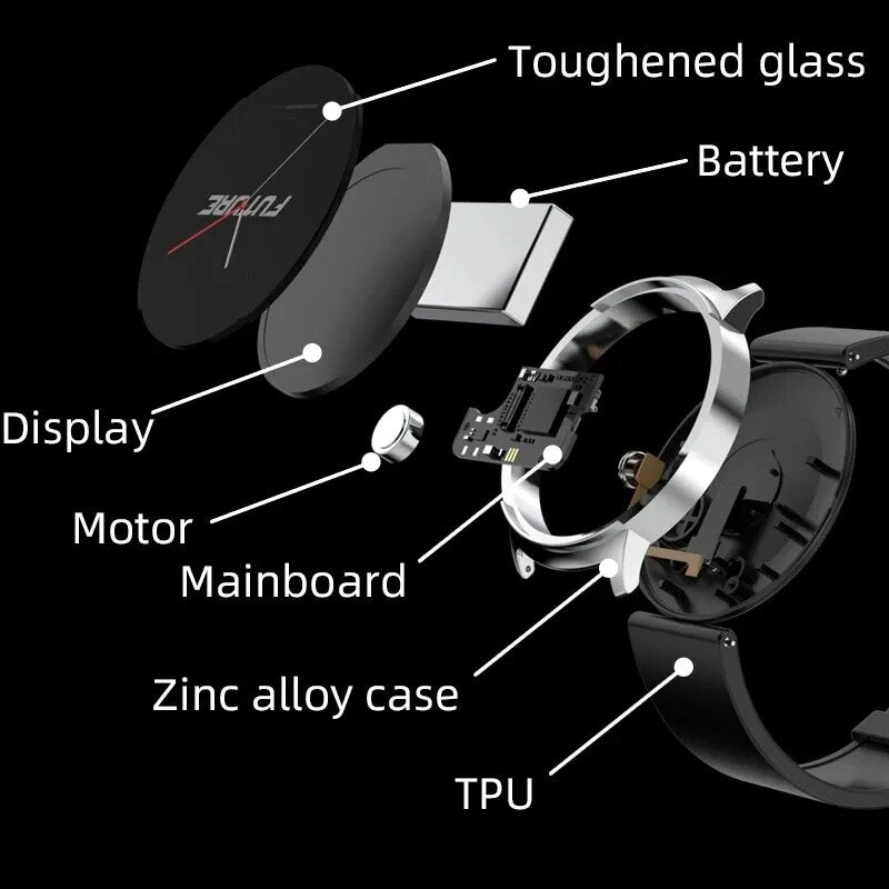 Smartwatch für alle: Unisex-Fitnesstracker mit Vitalwerte-, Herzfrequenz- & Schlafüberwachung.
