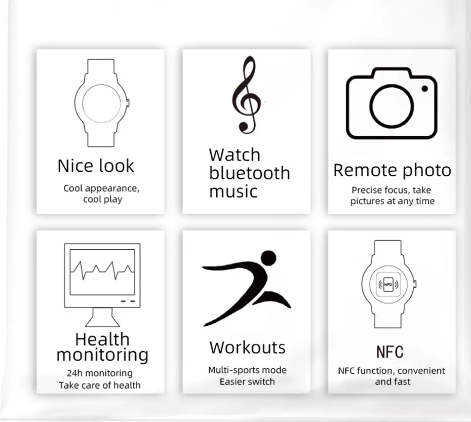 Gesundheitsuhr mit Schlaf-Tracker: detaillierte Überwachung für Ihr Wohlbefinden, unisex.
