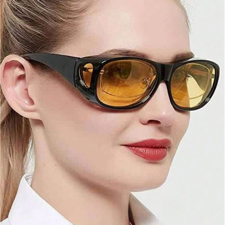 Unisex GlareCut Nachtbrille für sicheres, blendfreies Autofahren bei Nacht. Robuste Polycarbonat-Gläser.