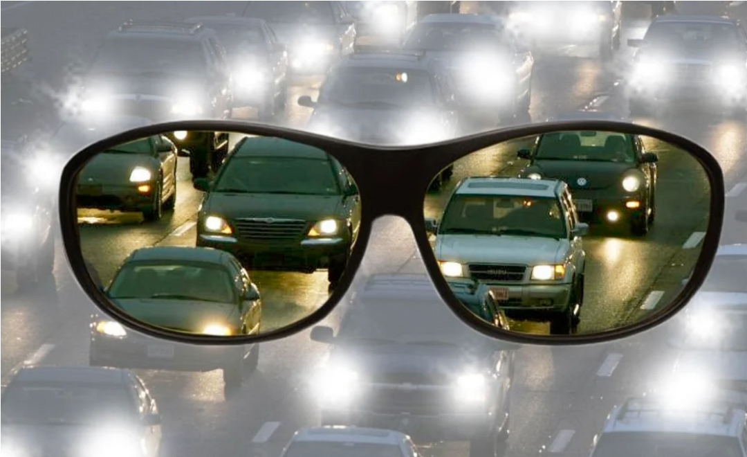 Moderne Unisex GlareCut Nachtbrille bietet optimalen Blendschutz und klare Sicht bei Nachtfahrten.