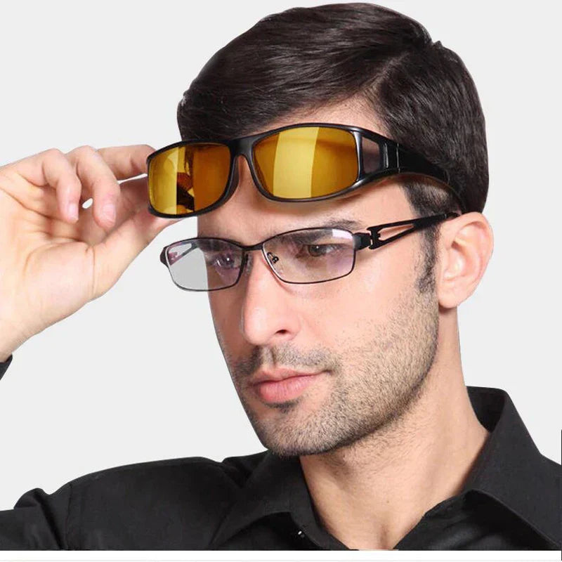 Unisex GlareCut Fahrbrille: Blendfrei fahren, klare Sicht bei Nacht für optimale Sicherheit im Straßenverkehr.