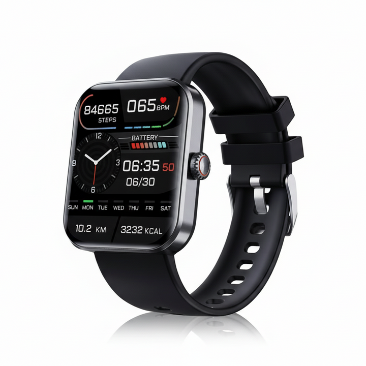 Unisex GlucoWatch Smartwatch für schmerzfreie Glukose- & Wellness-Tracking; Damen & Herren Gesundheitsuhr.