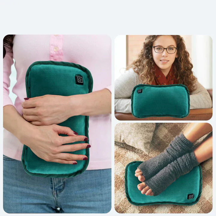 Kompaktes Graphen-Wärmekissen aus Crystal Velvet, USB-C, tragbar, ideal für unterwegs & Thermotherapie.