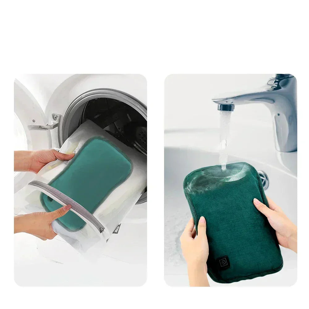 Modernes Graphen-Heizkissen mit 3 Stufen, Crystal Velvet Bezug, USB für schnelle, gezielte Wärme.