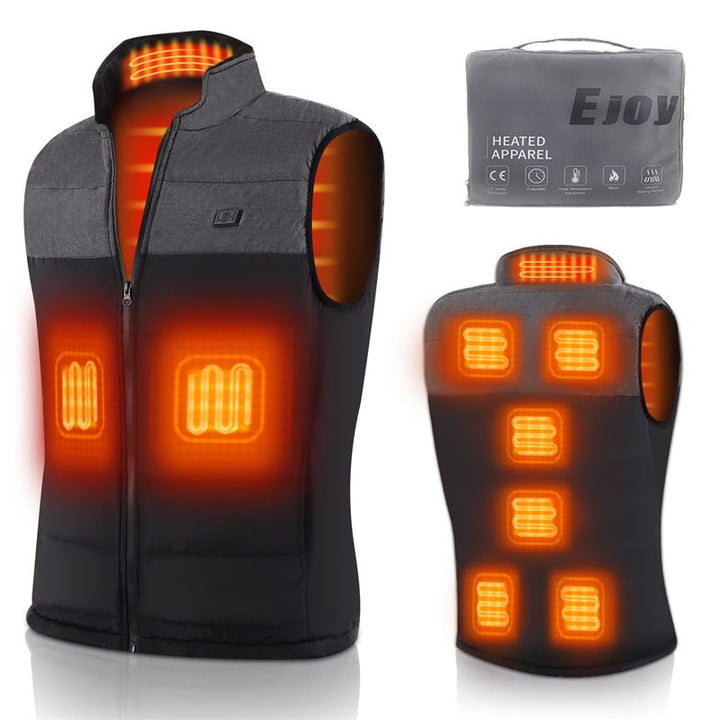 Robuste Graphen-Heizweste, unisex, USB-betrieben, perfekte Winterkleidung und Kälteschutz.