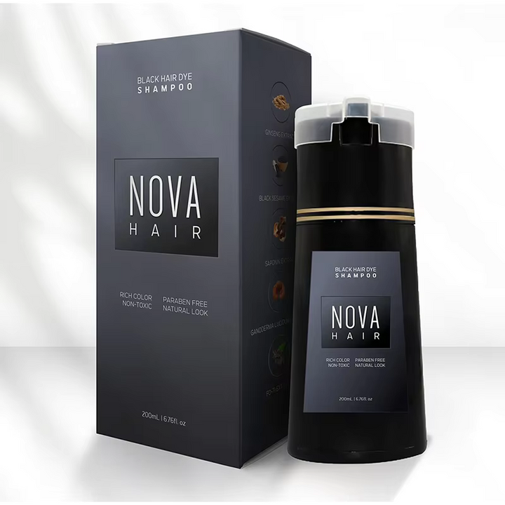 Vielseitiges Farbpflege Shampoo: Unisex, schnelle Grauabdeckung, intensive Haarfarbe, einfache Anwendung.