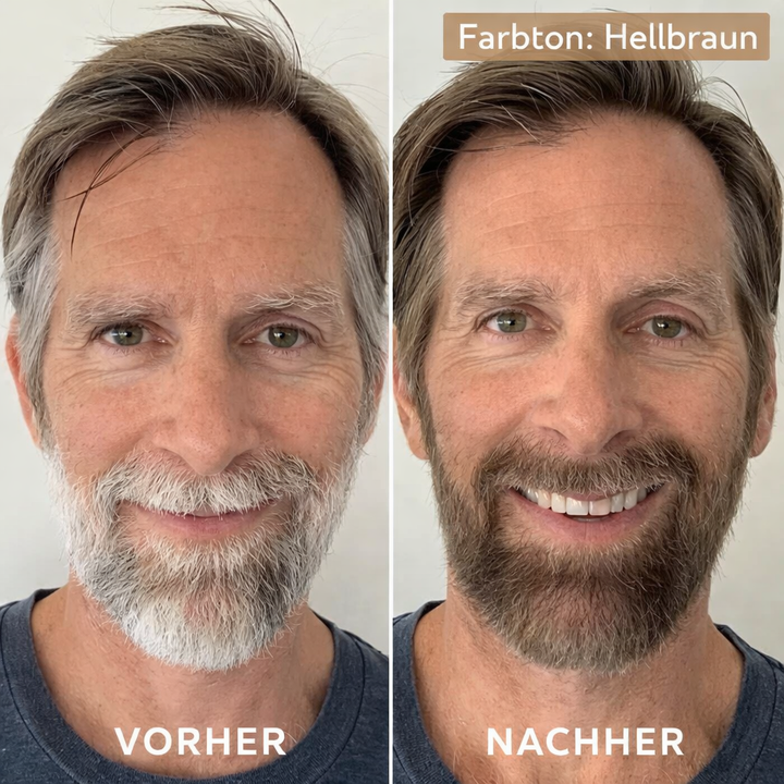 Effektives Haarfärbe Shampoo gegen graue Haare; sorgt für lebendige, gepflegte Haarfarbe.