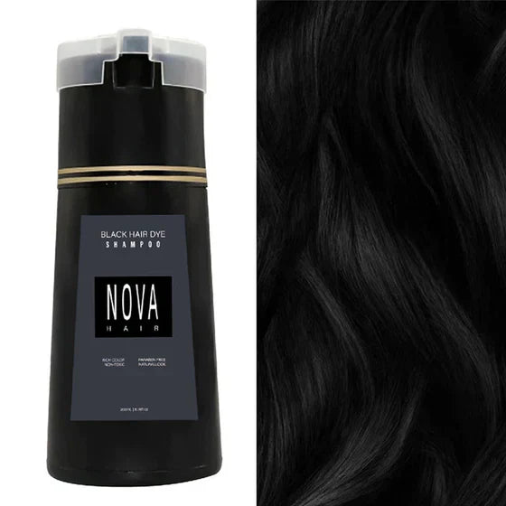 Flasche des Unisex Haarfärbe Shampoos für schnelle Grauabdeckung & Farbauffrischung.