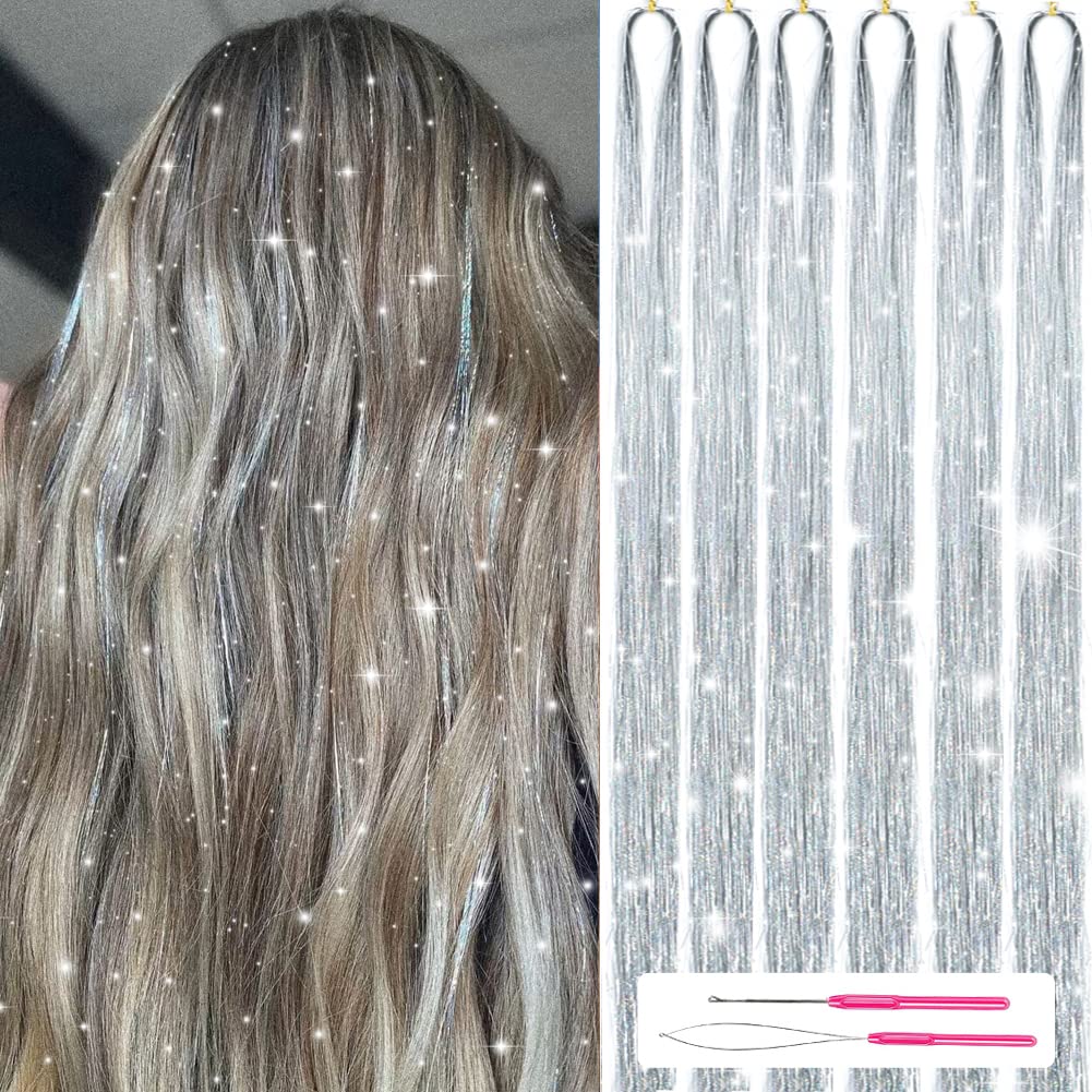 Unisex Haartinsel: Schimmernde Glitzerhaare für festliche Anlässe, Partys oder den täglichen Glanz.