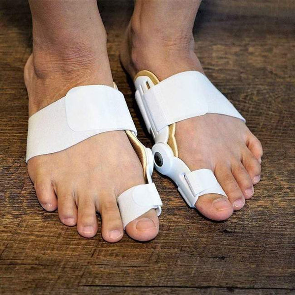 Unisex Hallux Valgus Schiene zur sanften Korrektur des Ballenzehs. Orthopädisches Medizinprodukt für gesunde Füße.
