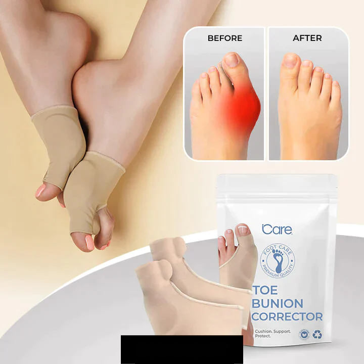 Unisex Hallux Valgus Zehenkorrektor für effektive Schmerzlinderung und gerade Zehenstellung bei Fußproblemen.