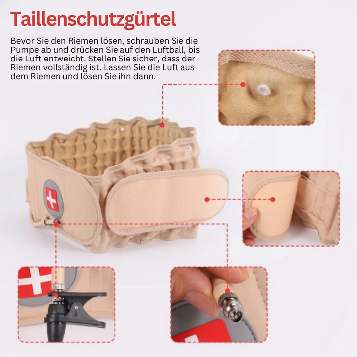 Unisex Rückenstütze und Haltungskorrektur-Gürtel aus atmungsaktivem Material zur Linderung von Rückenschmerzen.