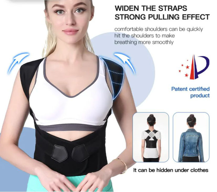 Ergonomischer Unisex-Haltungskorrektur-Gurt, verstellbar für optimalen Komfort und Stütze im Alltag.