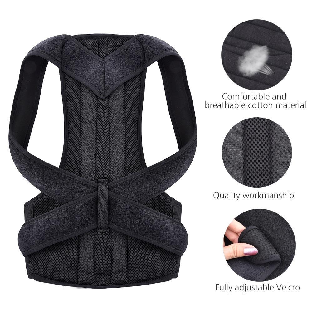 Verstellbare, komfortable Unisex Haltungskorrektur Schiene zur Stützung der Wirbelsäule und besseren Haltung.