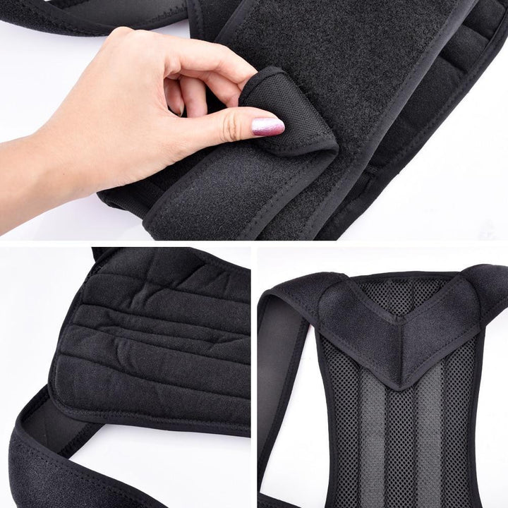 Komfortabler, verstellbarer Haltungskorrektur-Gurt, unisex, als Rückenstütze für eine korrekte Wirbelsäulenhaltung.