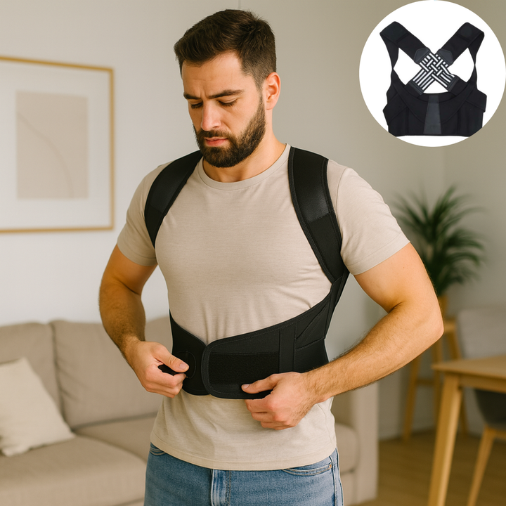 Unisex Haltungstrainer für geraden Rücken & Schmerzlinderung. Ergonomische Rückenstütze.