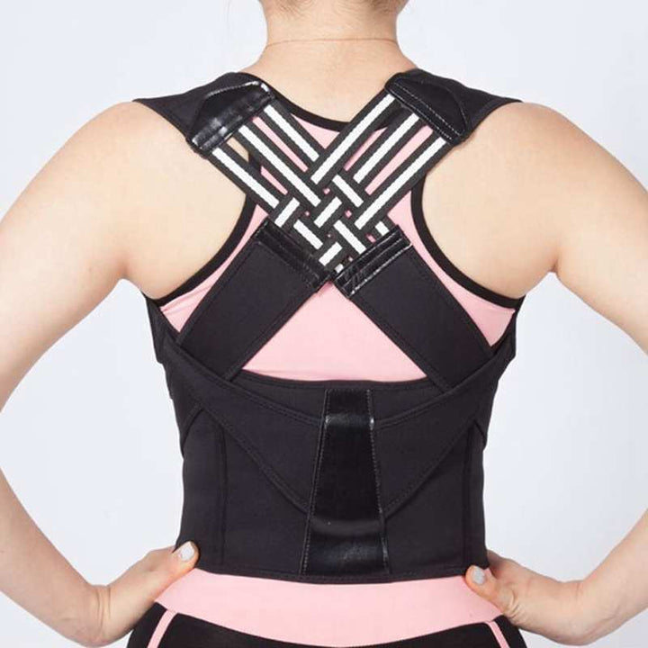 Unisex Rückenbandage für aktive Personen. Verbessert die Haltung beim Gehen & Stehen.