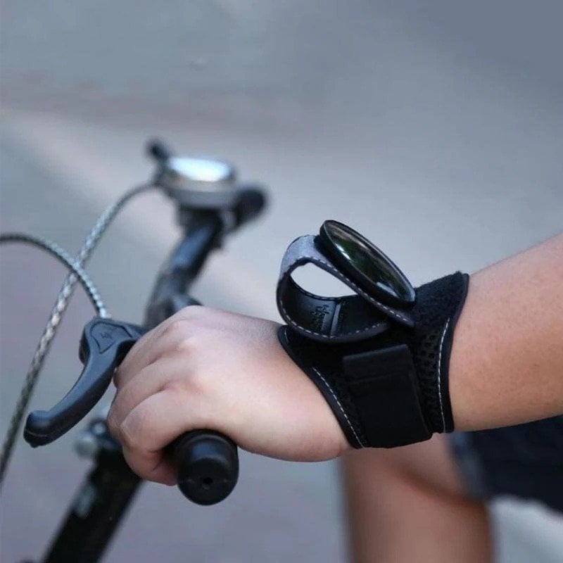 Weitwinkel-Handgelenkspiegel für Fahrradfahrer; mehr Sicherheit & Überblick im Straßenverkehr, Unisex-Design.