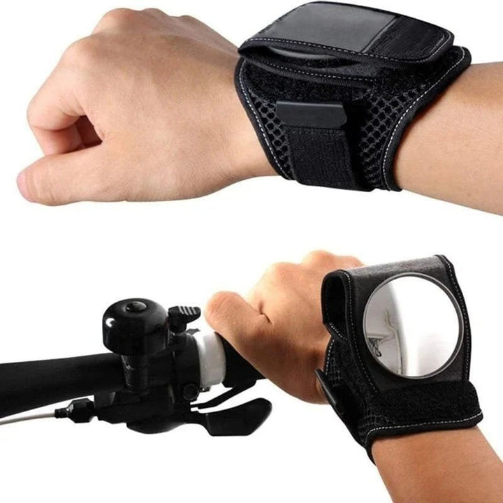 Unisex Handgelenk-Rückspiegel für Pendler & Radfahrer; sichere Fahrten durch klaren Blick nach hinten.