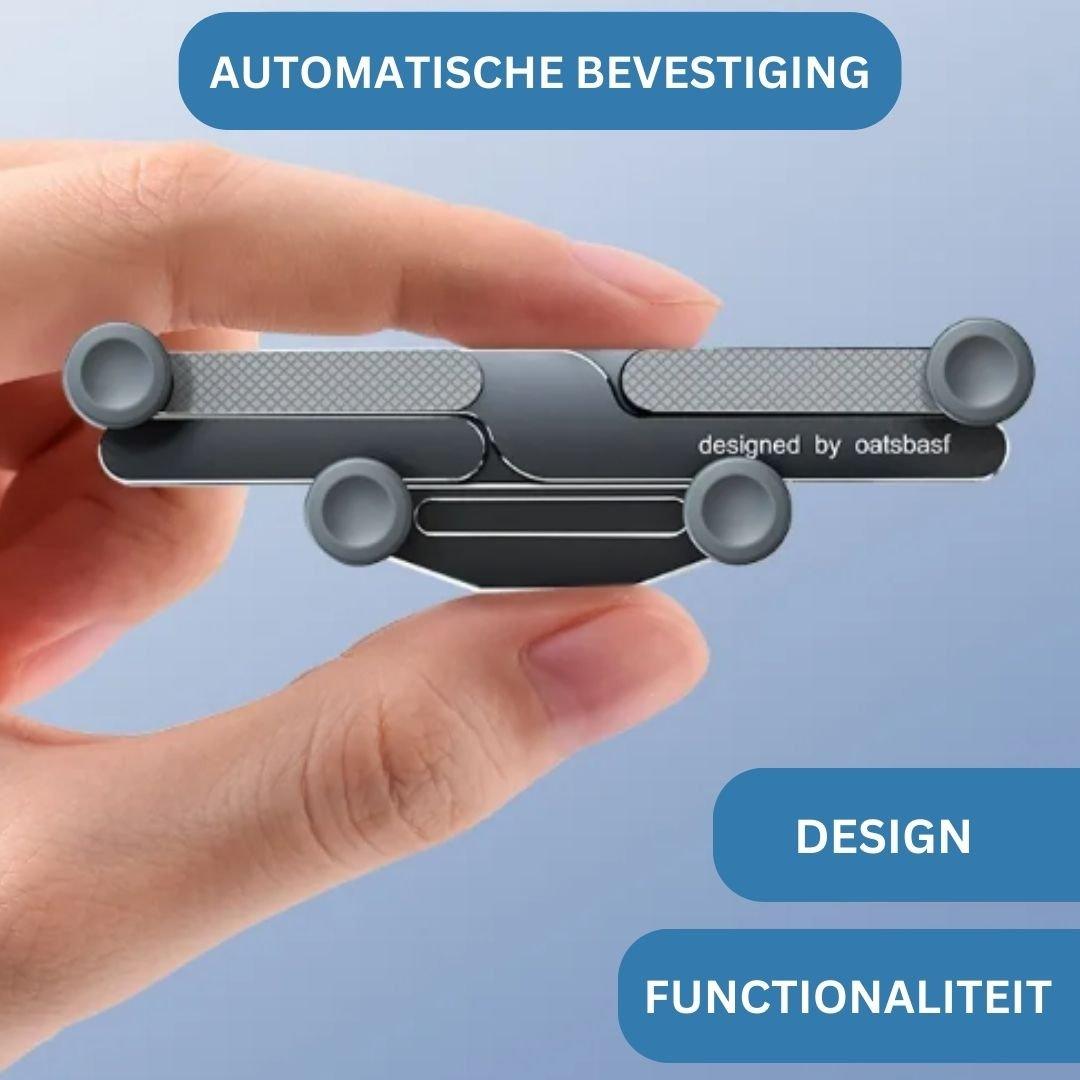 Elegante Autohalterung für Smartphones am Lüftungsschlitz, kompatibel mit den meisten Handy-Modellen.