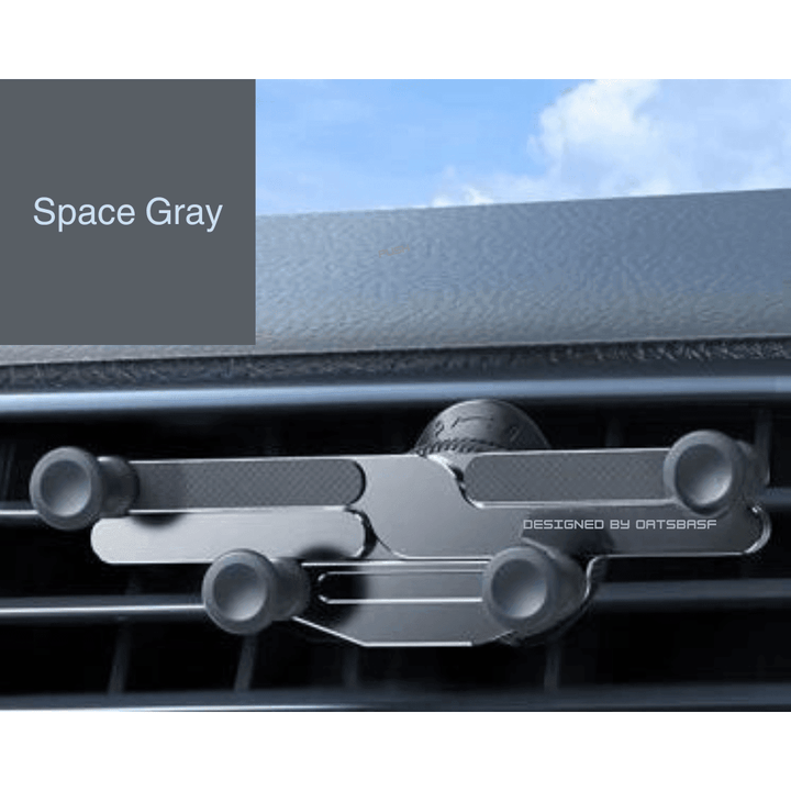 Handy in der Auto-Halterung am Lüftungsschlitz, perfekt für freihändiges Telefonieren und GPS.