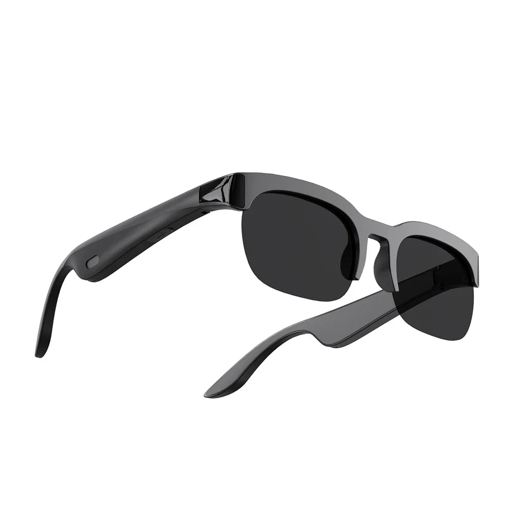Bluetooth Sonnenbrille mit Freisprecheinrichtung und Musikwiedergabe, modernes Technologie-Gadget.