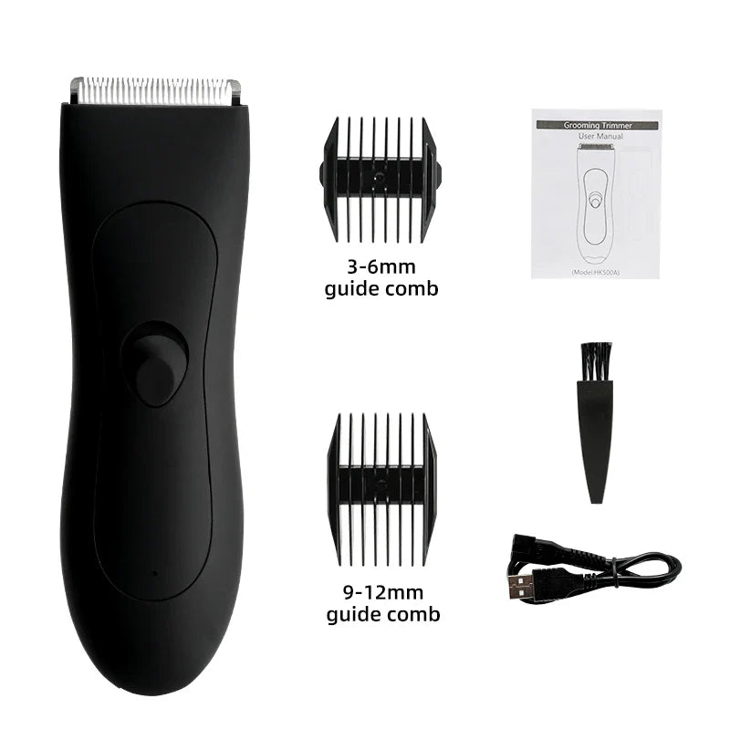Erleben Sie seidenweiche Haut mit dem innovativen Unisex Intimrasierer & Körpertrimmer für die Routine.