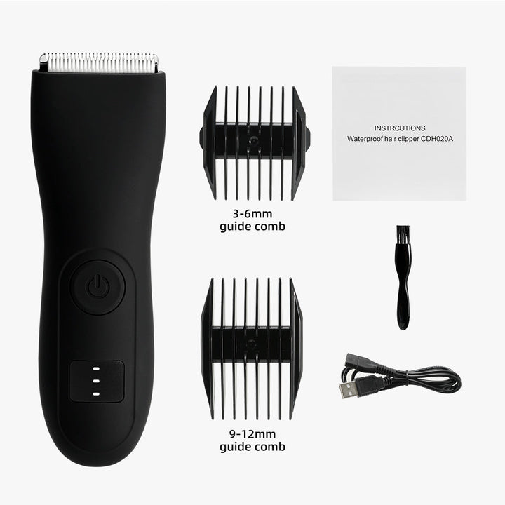 Ergonomischer Unisex Körperhaarschneider für komfortable, sichere Handhabung bei Körperpflege & Intimrasur.