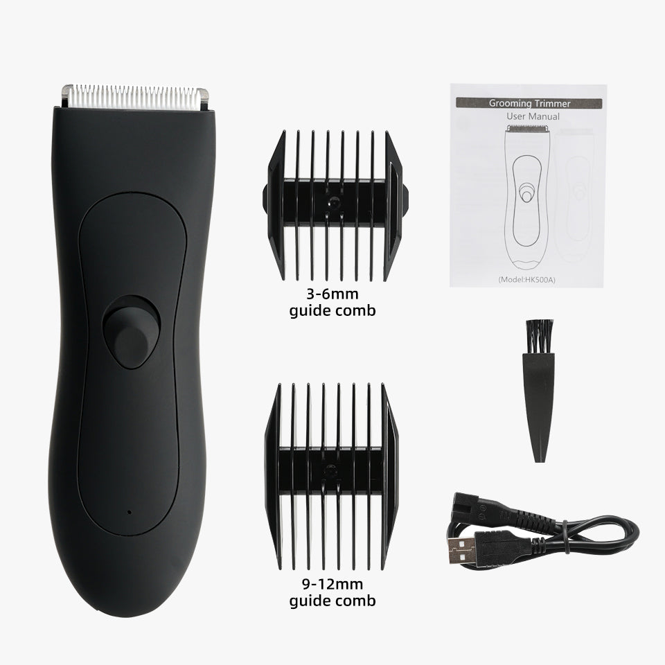 Wasserdichter Intimrasierer & Körpertrimmer, ideal für Nassrasur unter Dusche für seidenweiche Haut.