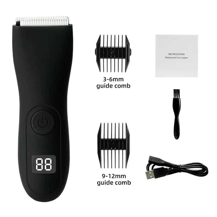 Für makellos glatte Haut: Der unisex Körpertrimmer sorgt für eine sanfte & effektive Haarentfernung am Körper.