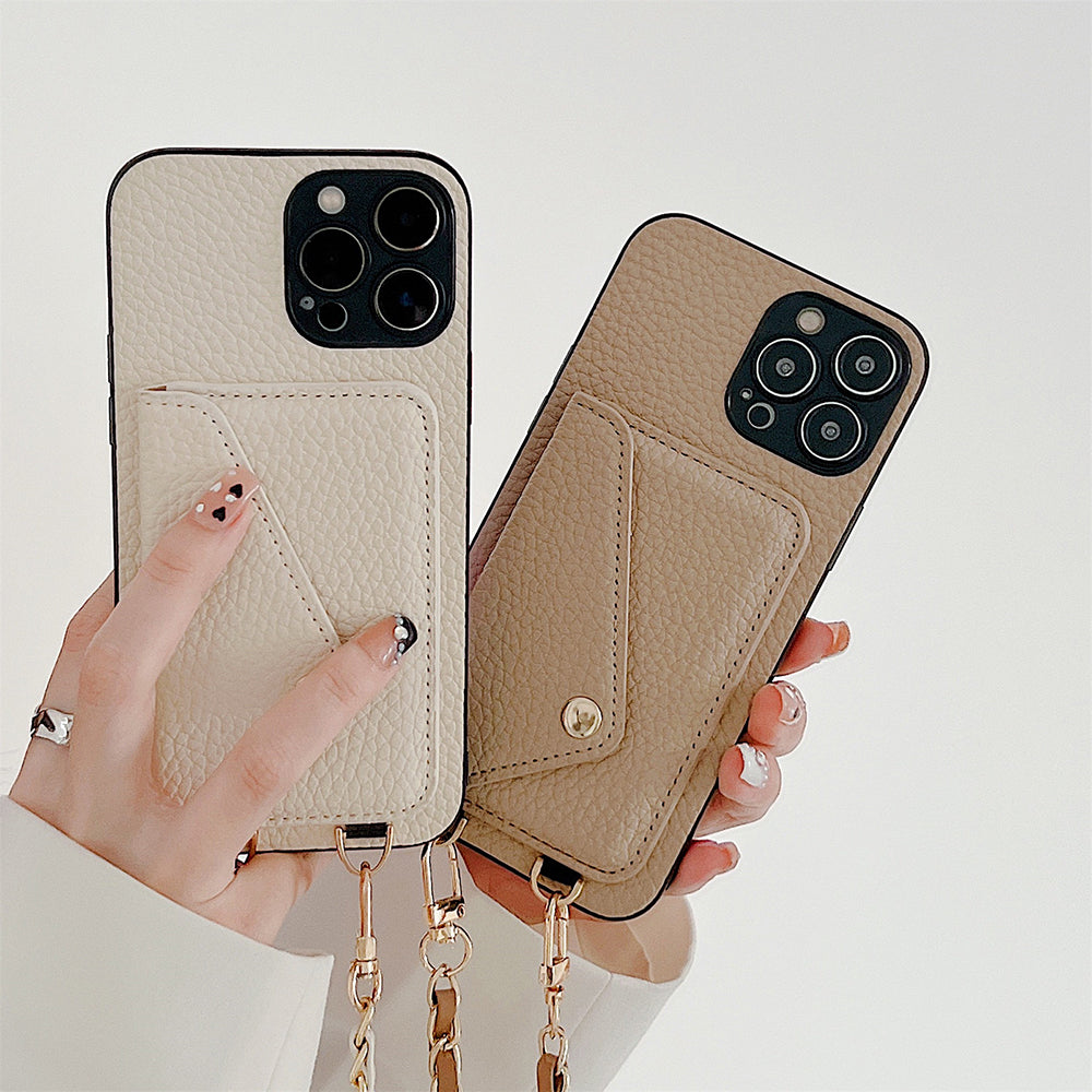 Elegante iPhone Handytasche mit Geldbörsenfunktion, perfektes Unisex Smartphone Zubehör.
