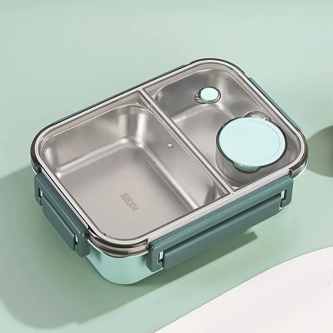 Eleganter Essensbehälter, tragbar & auslaufsicher. Perfekte Lunchbox für warme Mahlzeiten im Büro oder auf Reisen.