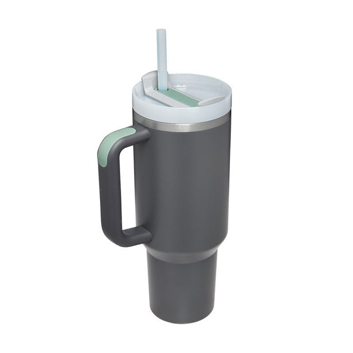 Große Kapazität (1200ml) Isolierbecher mit Griff. Hält Getränke frisch im Büro oder Outdoor.