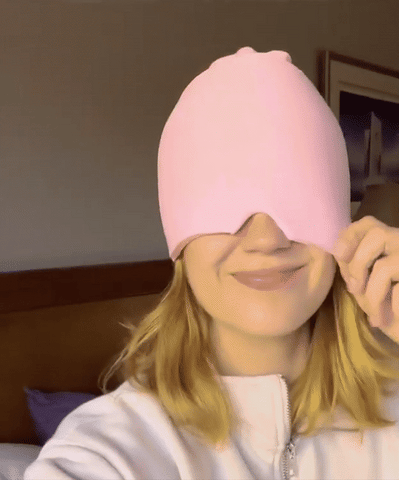 Unisex Kühlmaske speziell für Migräne. Sofortige Linderung und angenehme Kühlung für den Kopf.
