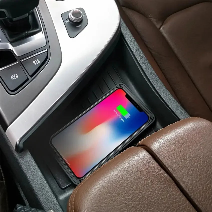 Vielseitiges kabelloses 15W Ladepad für Auto & Zuhause; Qi Wireless Charger, Handy Zubehör, tragbar.