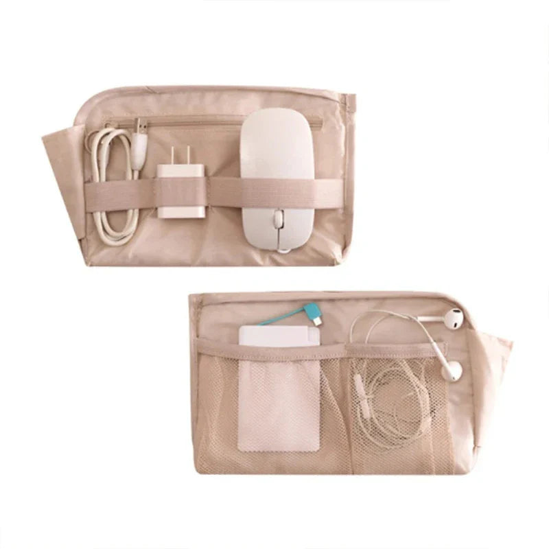 Robuste Kabeltasche: Wasserdichter Reisebegleiter aus Nylon für Kopfhörer und Powerbanks.