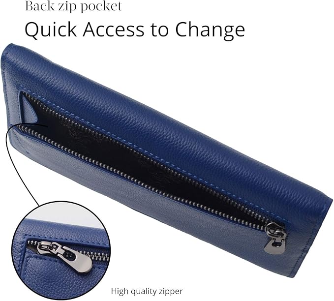 Schlankes RFID-Portemonnaie für Damen & Herren. Sichere Kartenbörse im Bifold-Design.