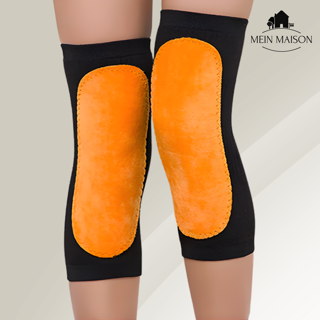 Komfortable Thermo Knie Wärmer, Unisex, aus Samt, für Schutz und Muskellinderung im Winter.