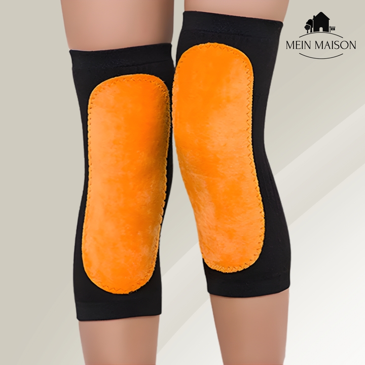 Komfortable Thermo Knie Wärmer, Unisex, aus Samt, für Schutz und Muskellinderung im Winter.
