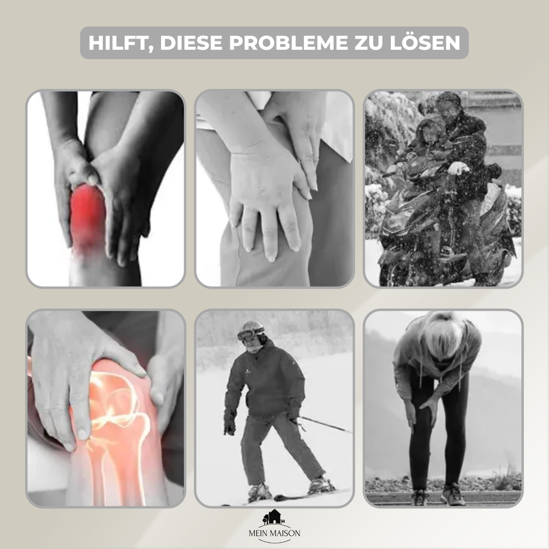 Unisex Knie Wärmer, Thermo Beinwärmer für schmerzfreie Wintertage, optimaler Gelenkschutz.