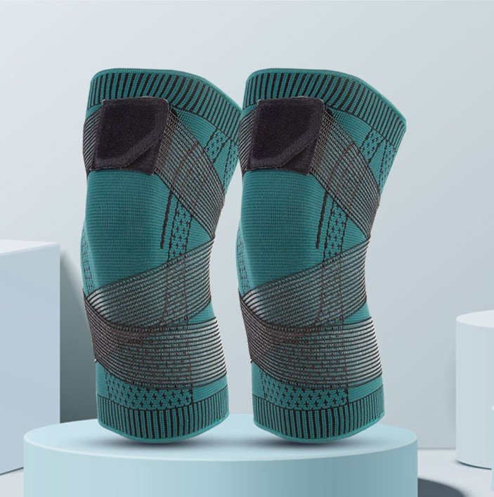 Funktionale Kniebandage, geeignet für präventiven Knieschutz und Rehabilitation.