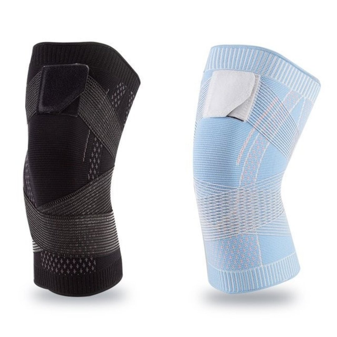 Kniebandage mit Komfortzone hinter dem Knie für uneingeschränkte Bewegung.