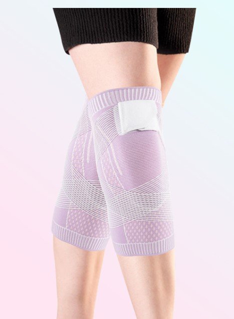 Eng anliegende Kniebandage für Stabilität beim Sport und im Alltag.