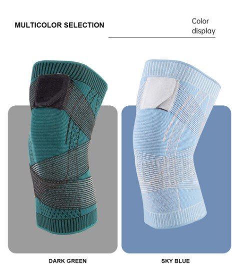 Ergonomische Kniebandage zur Unterstützung bei Laufen, Joggen und Wandern.