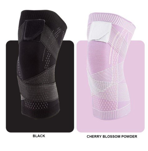 Flexible Kniebandage für schmerzfreie Bewegung und Gelenkunterstützung.