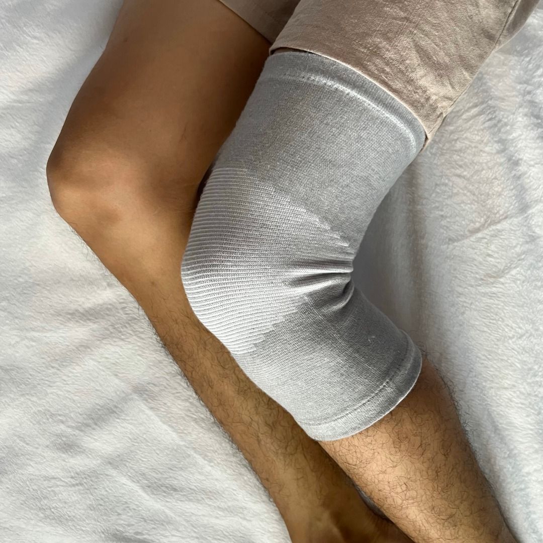 Kniebandage zur Schmerzlinderung & Gelenkunterstützung; fördert Gesundheit & Fitness, unisex anwendbar.